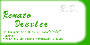 renato drexler business card